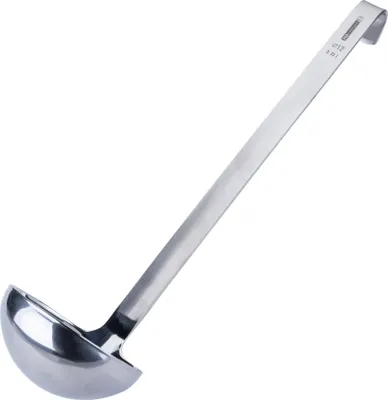 Produktbild von FMprofessional Schöpflöffel 46 cm, Küchenhelfer aus Edelstahl, langlebige & elegante Suppenkelle (Farbe: Silber) Menge: 1 Stück