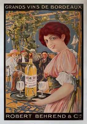 Image de Grands Vins De Bordeaux - 50x70cm Affiche Poster
