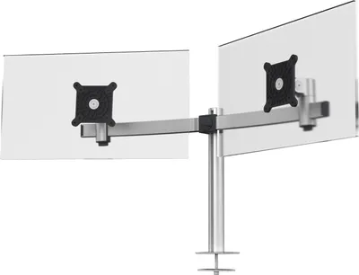 Immagine prodotto di DURABLE Braccio porta monitor PRO per 2 monitor con perno per foro passacavo, Argento, 508623