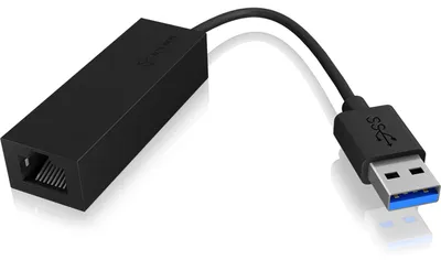 Obrázok produktu pre ICY BOX IB-AC501a, Kábel, USB, Ethernet, 1000 Mbit/s, Čierna