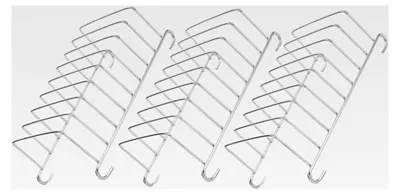 Produktbild von 3 Stück Edelstahl Toastständer Multifunktionaler Ersatzkorb und Geschirrabtropfhalter für Heißluftfritteuse