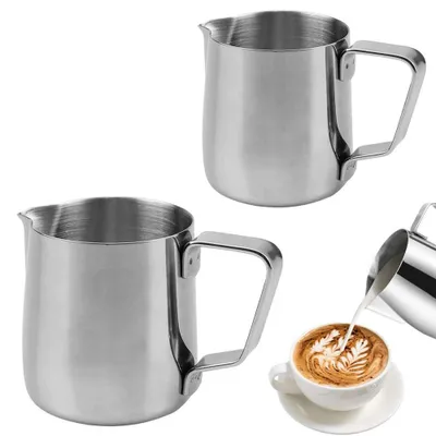 Immagine prodotto di Solidchoice - Set di 2 brocche per latte in acciaio inossidabile