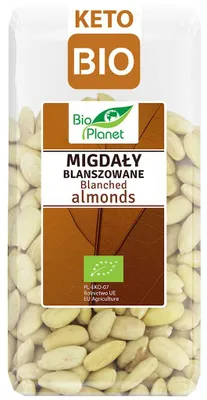 MIGDAŁY BLANSZOWANE BIO 350 g - BIO PLANET