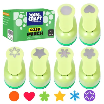 Motivlocher-Set, 6 Stück, für Papier, 6,8 x 4,3 x 5,5 cm