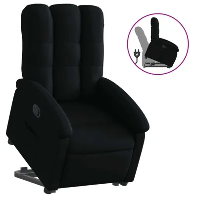 Produktbild von vidaXL Relaxsessel mit Aufstehhilfe Schwarz Stoff