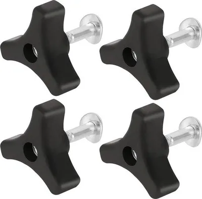 Produktbild von Gartenschlauchhandgriff - Set von 4 - Dreieckshandgriff Knopfmuttersatz