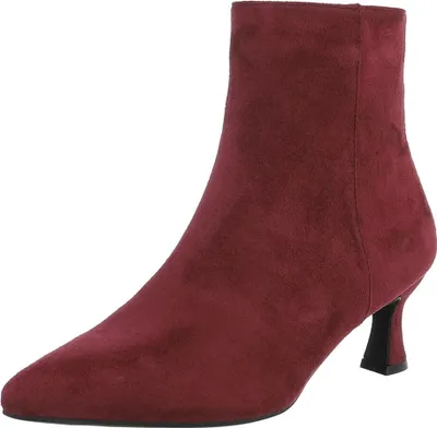 Produktbild von Ital-Design Damen Stiefeletten Klassische Stiefeletten  Wildlederoptik Klassische Stiefeletten 90471412 Weinrot Gr.  38