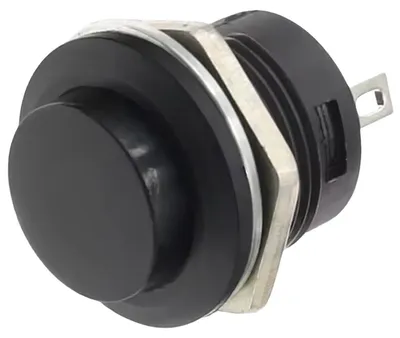 Produktbild von ProRide Drucktaster-Impulsschalter 16 mm, 250 V/3 A, Schwarz