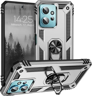 Produktbild von Armor Outdoor Handyhülle für Xiaomi Redmi Note 12 Handy Panzer Case Cover Schutzhülle Farbe: Silber