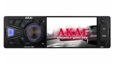 Produktbild von Akai CA015A-4108S, Schwarz, 1 DIN, 100 W, 25 W, 100 - 10000 Hz, 35 dB