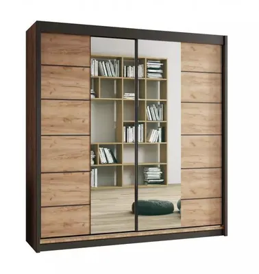 Zdjęcie produktu dla Szafa Zoja z 2 drzwiami przesuwnymi – 203 x 61 x 215 cm