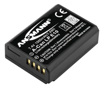 Produktbild von ANSMANN Li-Ion Akku A-Can LP E10 7,4V Typ 1000mAh, Leistungsstarke Batterie