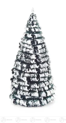 Produktbild von Raureifbaum grün-weiß (16cm) von Dregeno Seiffen