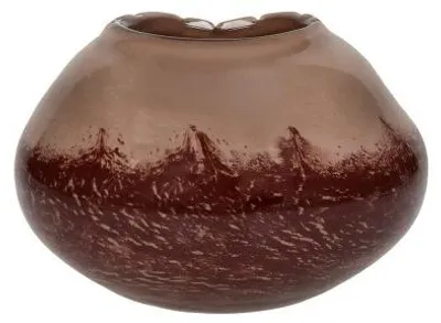 Immagine prodotto di Vaso e lanterna in vetro Pomax Anima, colore bordeaux, diametro 20,4 cm, altezza 14 cm