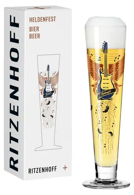 Produktbild von Ritzenhoff Bierglas Heldenfest #18, A. Behnke H25, Kristallglas, 385 ml, 1011017