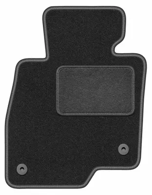 Productafbeelding van Velours bestuurdersmat voor Mazda 3 III (BM) vanaf 2013 (hatchback/sedan) – grafiet, op maat – Wielganizator LUX