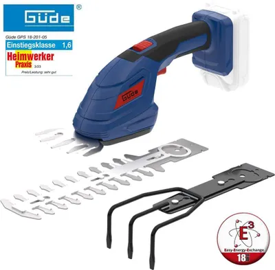 Produktbild von GÜDE Akku Gartenpflege-Set GPS 18-0 Solo Gerät E³ Akkusystem ohne Akku + Ladegerät