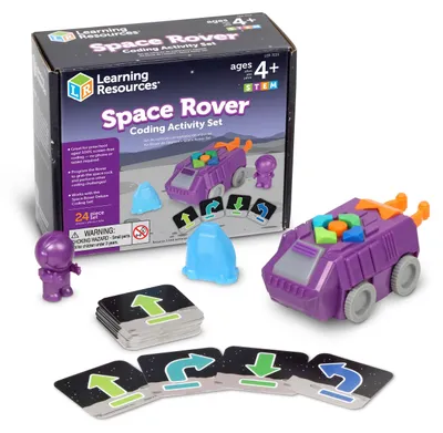 Produktbild von Learning Resources Space Rover Coding Activity Set, Fahrzeug- & Schienen-Set, 4 Jahr(e), AAA, Mehrfarbig