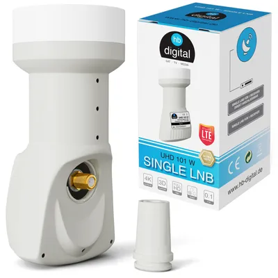 Immagine prodotto di HB-DIGITAL UHD 101 W Singolo LNB "WHITE"