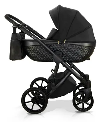 Produktbild von Milukids Djuna 3-in-1 Kombikinderwagen Schwarz mit Babyschale (DJN-04)