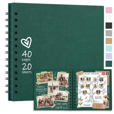 Productafbeelding van Fotoalbum om zelf te maken 18x18 cm, 20 bladen (40 pagina's)