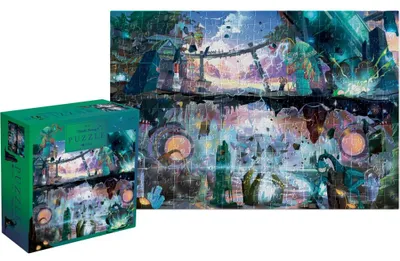 Obrázek produktu pro INTERDRUK Puzzle Metallic Fantasy: Tajemné město 500 Dplks