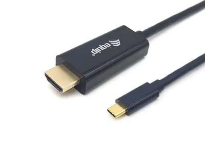 Produktbild von Equip Adapter USB-C -> HDMI 4K30Hz 2.00m sw