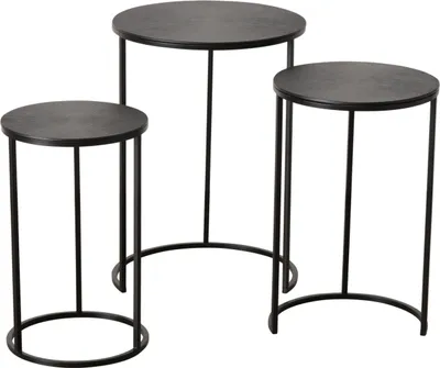 Produktbild von Boltze Gruppe Cylora Beistelltisch schwarz H 62cm/D44cm