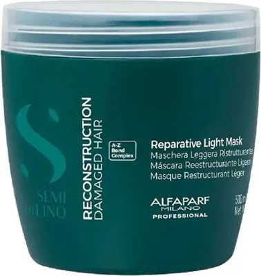 Obrázek produktu pro Intenzivní maska pro jemné a poškozené vlasy Semi Di Lino Reconstruction (Reparative Light Mask), 200 ml