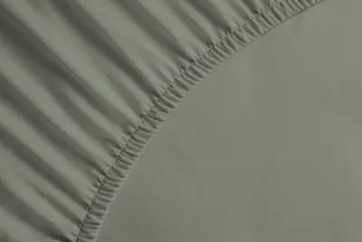 Productafbeelding van Percale spreihoes voor boxspring, 140x200 + 40 cm. Armygroen