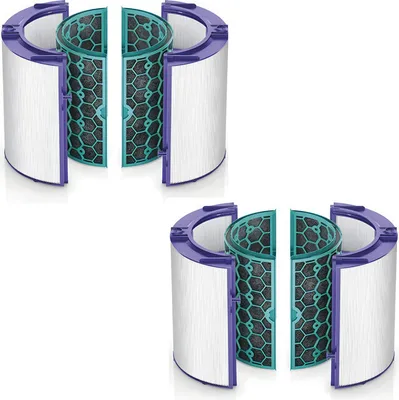 Produktbild von 2x HEPA-Filter geeignet für Dyson DP04, HP04 und TP04 969048-02 Aktivkohle-Luftfilter