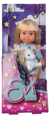 Zdjęcie produktu dla Simba Toys Evi Love Pyjama, Mini lalka, Damski, 3 lat(a), 120 mm, 37 g, Różne kolory
