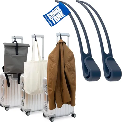 Obrázok produktu pre Háky na kufor 2 kusy, námornínska modrá, nosnosť 10 kg, pre cestovanie