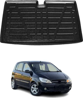 Produktbild von Kofferraumwanne Laderaumwanne für Hyundai Getz 2002-2011 5tür Gummi TPE Schwarz