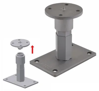 Produktbild von PITZL Pfostenträger Typ 10529.1090 ZiNiP beschichtet Stecksystem Z