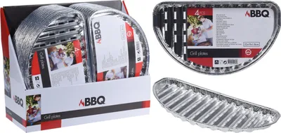 Image de Set de 4 plaques de cuisson en aluminium BBQ Outdoor Camping