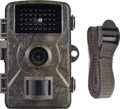 Produktbild von 1080P Wildkamera 16MP Wildlife Scouting Camera Tracking-Kamera mit 2,0-Zoll-TFT-Farbbildschirm 0,8 s Ausloesezeit Unterstuetzt Infrarot-Nachtsicht Bewegungsaktiviert IP66 Wasserdicht