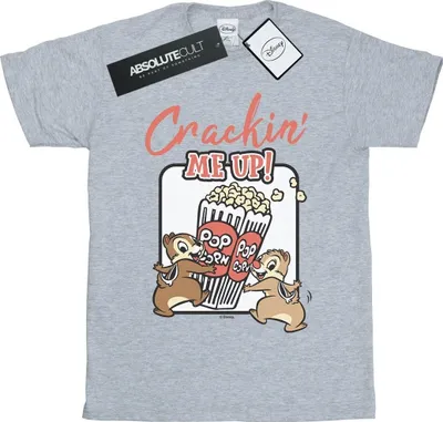 Produktbild von Disney - "Chip N Dale Crackin Me Up" T-Shirt für Damen BI36953 (M) (Grau)