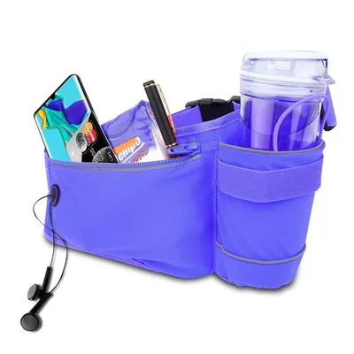 Immagine prodotto di Cadorabo bum bag per telefoni cellulari in blu Borsa da cintura regolabile in lunghezza Borsa per telefoni cellulari