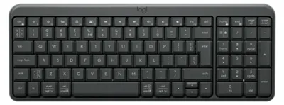 Produktbild von Logitech K250, Kabellos, RF Wireless + Bluetooth, QWERTZ, Graphit