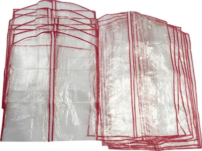 Produktbild von Set mit 13 Kleiderhüllen transparent Polyethylen