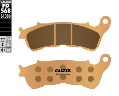 Immagine prodotto di Pastiglie freno Galfer FD568G1380 in metallo sinterizzato SCOOTER anteriori per Honda S-Wing 125 / 150 cc