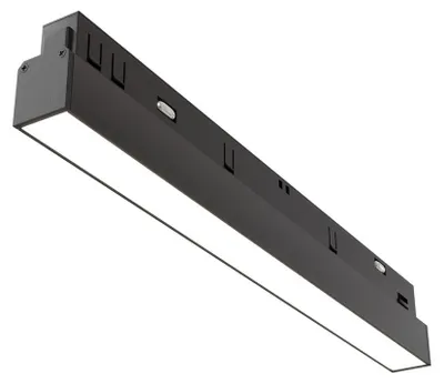 Immagine prodotto di Striscia Led Per Binario Moderno Basic Alluminio Nero Luce 12W Dimmerabile