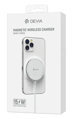Immagine prodotto di Devia Caricabatterie intelligente MagSafe 1 metro 15W 3A - Bianco