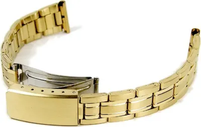 Produktbild von Minott Uhrenarmband Edelstahl IP Gelbgold glanz/matt 14mm ► 16mm 18298G