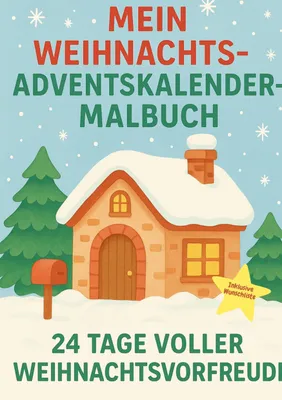 Produktbild von Mein Weihnachtsadventskalender Malbuch
