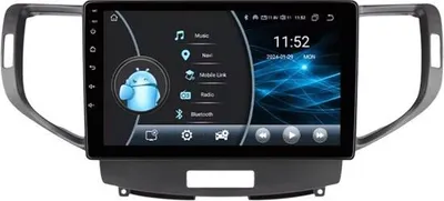 Produktbild von Autoradio mit Bluetooth und CarPlay für Honda Accord 8 (2008–2012) – Kompatibel mit Apple und Android – Stereoanlage mit Navigationssystem – 2 GB RAM, 32 GB interner Speicher, 9-Zoll-Display