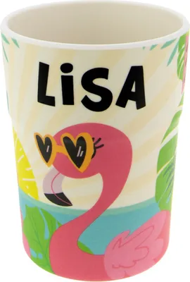 Produktbild von Bunter personalisierter Namens Kinderbecher mit  Namen Lisa