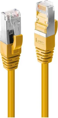 Image de LINDY Patchkabel Cat6A S/FTP LSZH, gelb 0,50m