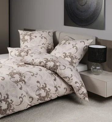 Produktbild von Janine Design Edelflanell-Bettwäsche-Garnitur Chinchilla S 78068 Farbe taupe Größe 155x220+80x80